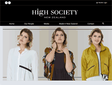 Tablet Screenshot of highsociety.co.nz
